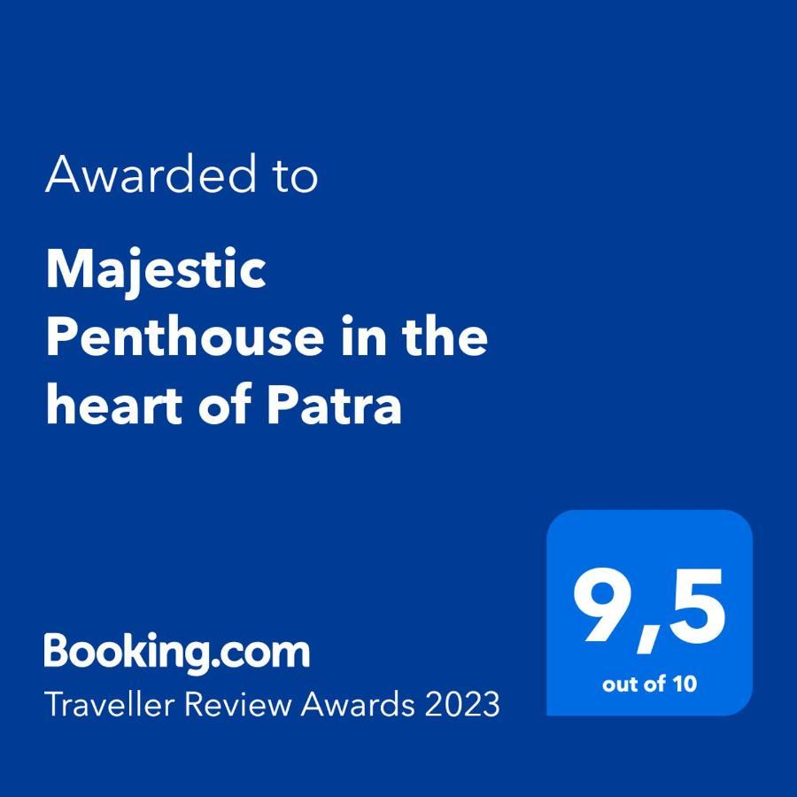 Majestic Penthouse In The Heart Of Patraアパートメント エクステリア 写真